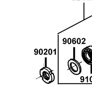 90201-KNBN-901 NUT SPECIAL 24MM — diagram cutout
