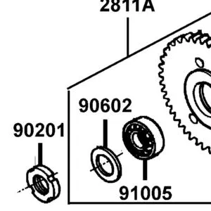 90602-PDX4-001 CIR CLIP B IN 47 — diagram cutout