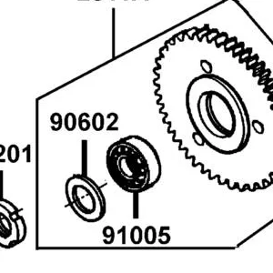 91005-KNBN-901 BRG RADIAL 6005-2NKG — diagram cutout