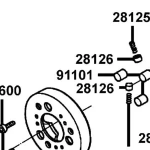 91101-KNBN-901 ROLLER 10.2*11.5 — diagram cutout