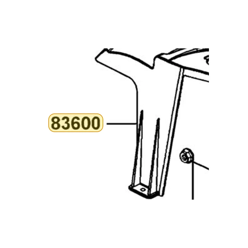 83600-AEF1-E00-N1P COVER RR., BODY — diagram cutout
