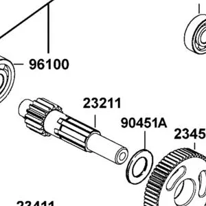 23211-LDB1-700 SHAFT MAIN — diagram cutout