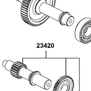 23420-LDB1-700 SHAFT COMP COUNTER — diagram cutout