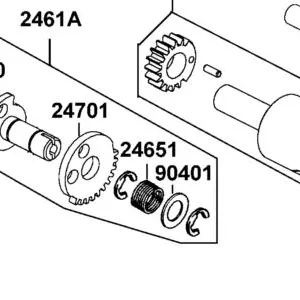 24651-PTA7-900 SPRING GEAR SHIFT RETURN — diagram cutout