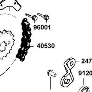 40530-PTA7-900 CHAIN DRIVE(428UO-72) — diagram cutout