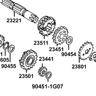 90451-1G07-001 WASHER THRUST 15MM — diagram cutout