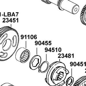 90455-LDB1-700 WASHER SPLINE 20MM — diagram cutout