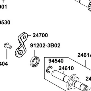 91202-3B02-001 OIL SEAL 14*24*5 — diagram cutout