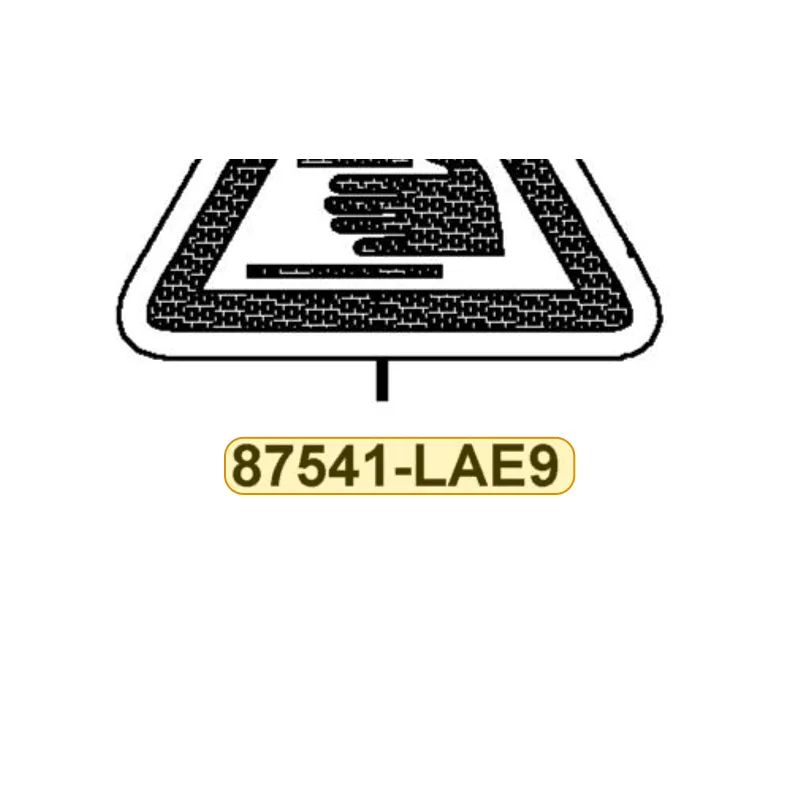 87541-LAE9-E00-T01 CAUTION LOCK — diagram cutout