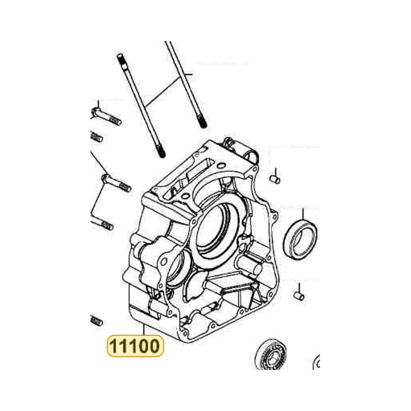 11100-LBA7-900 CRANK CASE COMP R — diagram cutout