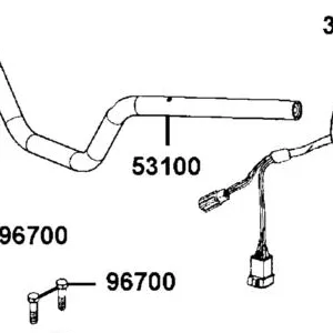 53100-ABC9-M00 HANDLE PIPE STEERING — diagram cutout