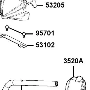 53102-LBD4-900 STAY HANDLE COVER — diagram cutout
