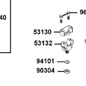 53132-LBD4-900 HOLDER UNDER HANDLE PIPE — diagram cutout