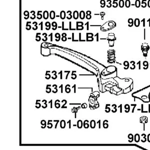 53175-LBD4-900-M2A LEVER R STRG HANDLE — diagram cutout