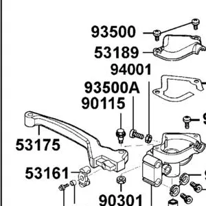 90115-LLB1-810 BOLT HANDLE LEVER PIROT — diagram cutout