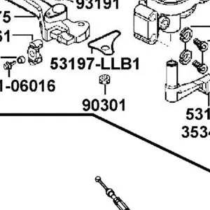 90301-LLB1-810 NUT U 6MM(K) — diagram cutout