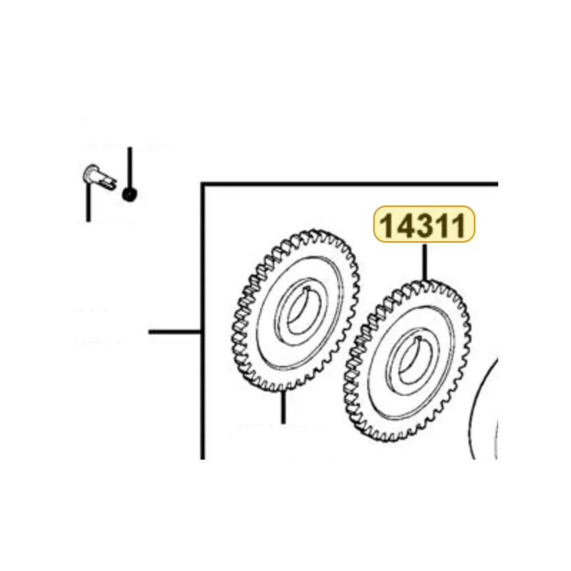 14311-KHE7-900 GEAR TIMING — diagram cutout