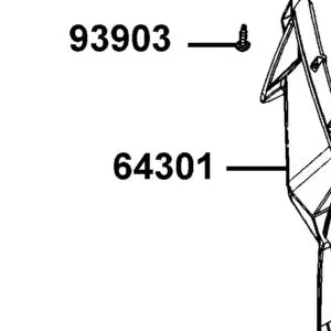 64301-ABC9-M00-N1R COVER FRONT (Black) — diagram cutout