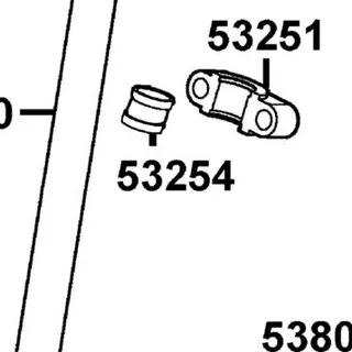 53254-LBD4-900 SLEEVE STEM — diagram cutout