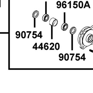 44620-LBD4-900 COLLAR FR DIST — diagram cutout