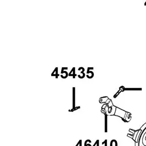 45435-LBD4-900 SPG BRK ARM RETURN — diagram cutout