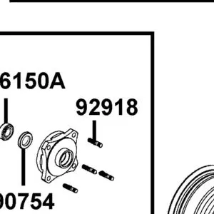 92918-LBD4-900 BOLT STUD ??? 10*17 — diagram cutout