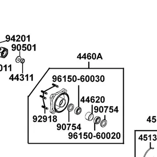 96150-60030-10 BEARING BALL RADIAL 6003 — diagram cutout