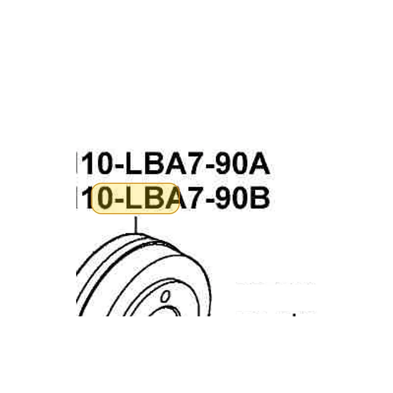 31110-LBA7-90B FLYWHEEL COMP (D414) — diagram cutout