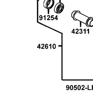 42610-LBD4-800-N1S HUB ASSY REAR — diagram cutout