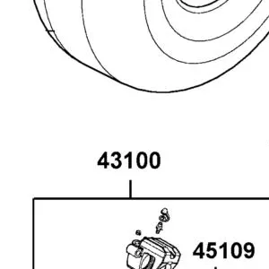 43100-LLB1-800-NJA CALIPER ASSY RR (Silver) — diagram cutout