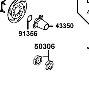50306-PTA7-900 NUT RR AXLE SHAFT 28MM — diagram cutout