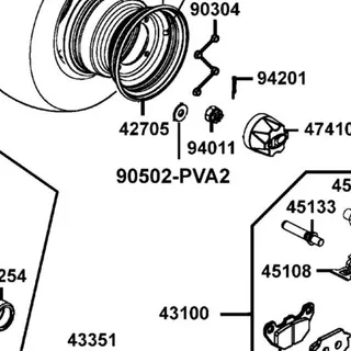 90502-PVA2-900 WASHER 14MM — diagram cutout