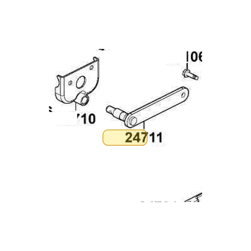 24711-LBA7-900 SHAFT COMP CHANGE HANDLE — diagram cutout