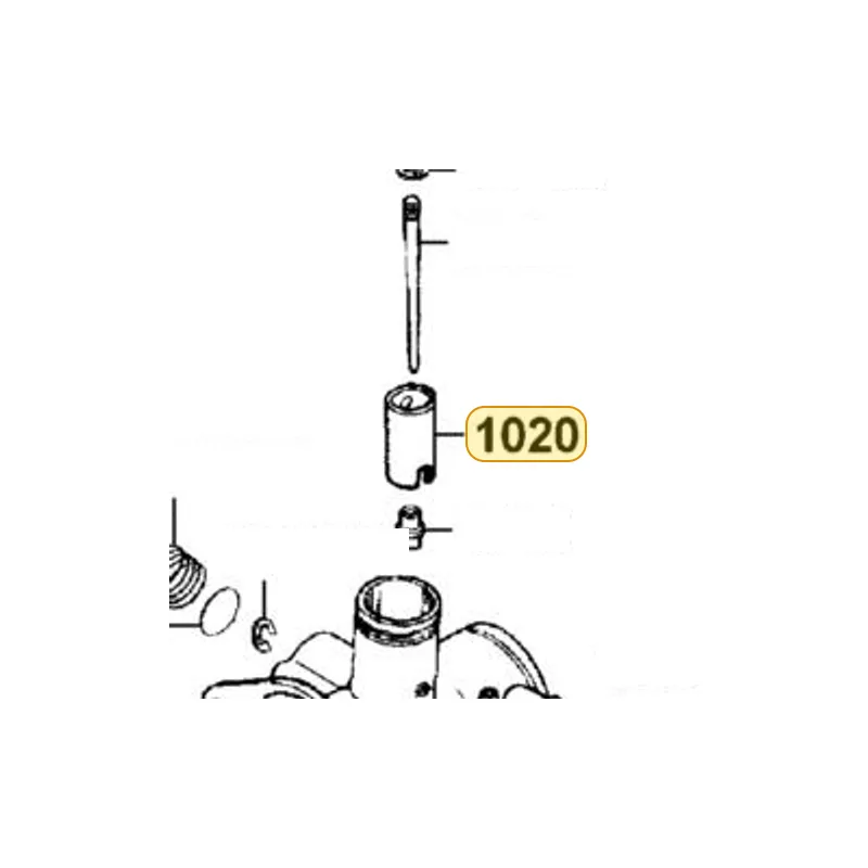 1020-54D0-9900 THROTTLE VALVE — diagram cutout