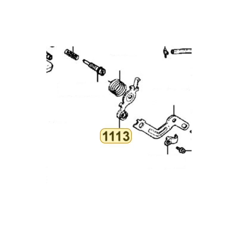 1113-HB7H-6710 CHOKE LEVER — diagram cutout