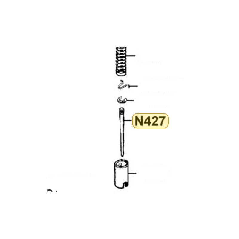 N427-BSD00 JET NEEDLE — diagram cutout