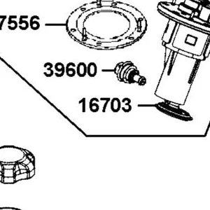 16703-LHJ8-750 FUEL FILTER COMP — diagram cutout