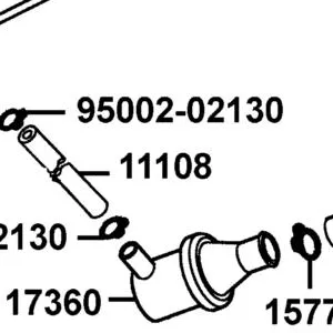 11108-PTA7-900 TUBE. B — diagram cutout