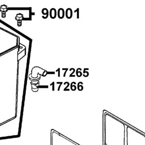 17265-KGG7-001 JOINT BLOW BY — diagram cutout
