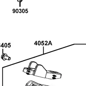 4052A-PTA8-910 GUARD ASSY REAR FORK — diagram cutout