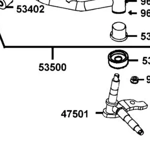 47501-LBD4-900 SHAFT L STEERING — diagram cutout