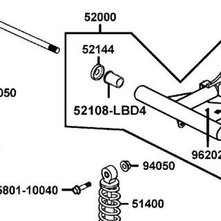 52108-LBD4-900 BUSH REAR FORK — diagram cutout