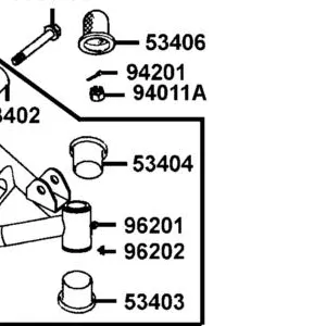 53404-LBD4-900 BUSH SWING ARM UP — diagram cutout