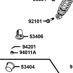 53406-LBD4-900 CAP SWING ARM — diagram cutout