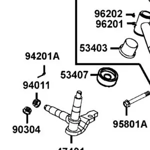 53407-LBD4-900 SEAL SWING ARM — diagram cutout