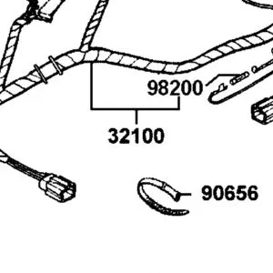 32100-BLD3-M00 HARNESS WIRE — diagram cutout