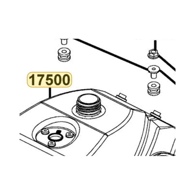 17500-LBA7-900 TANK COMP FUEL — diagram cutout