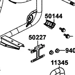 50227-BLD3-M00 STAY ECU — diagram cutout