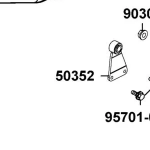 50352-PWA6-900 BRKT L ENG HANGER — diagram cutout