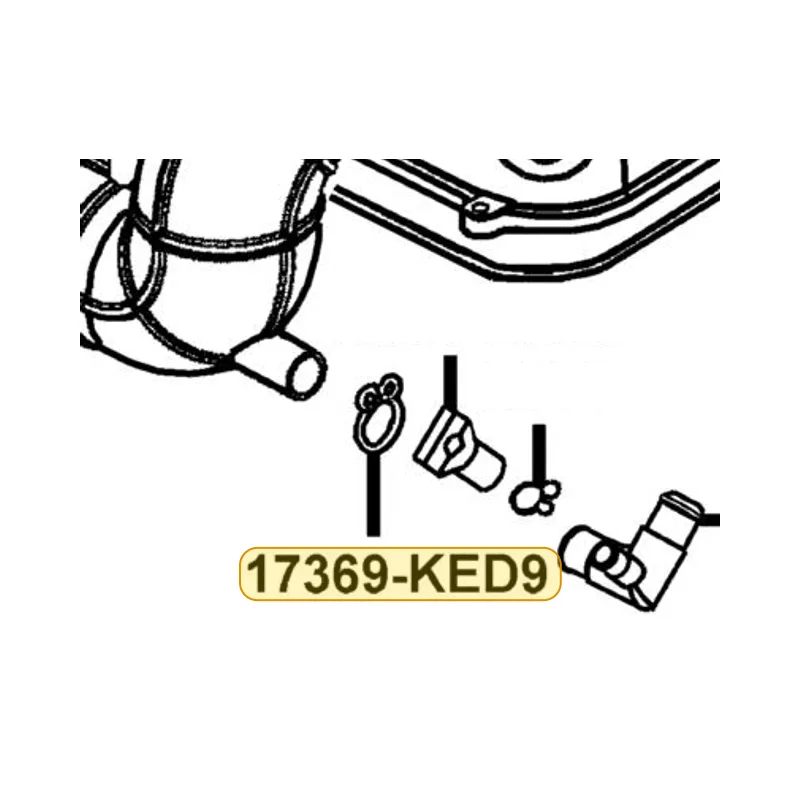 17369-KED9-900 CLIP BREATHER TUBE — diagram cutout